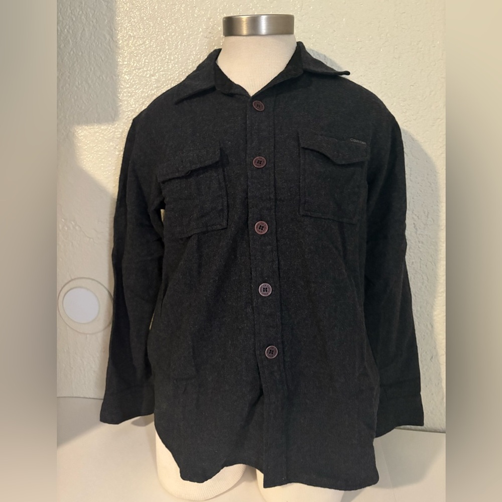 Calvin Klein Charcoal Shirt Jacket